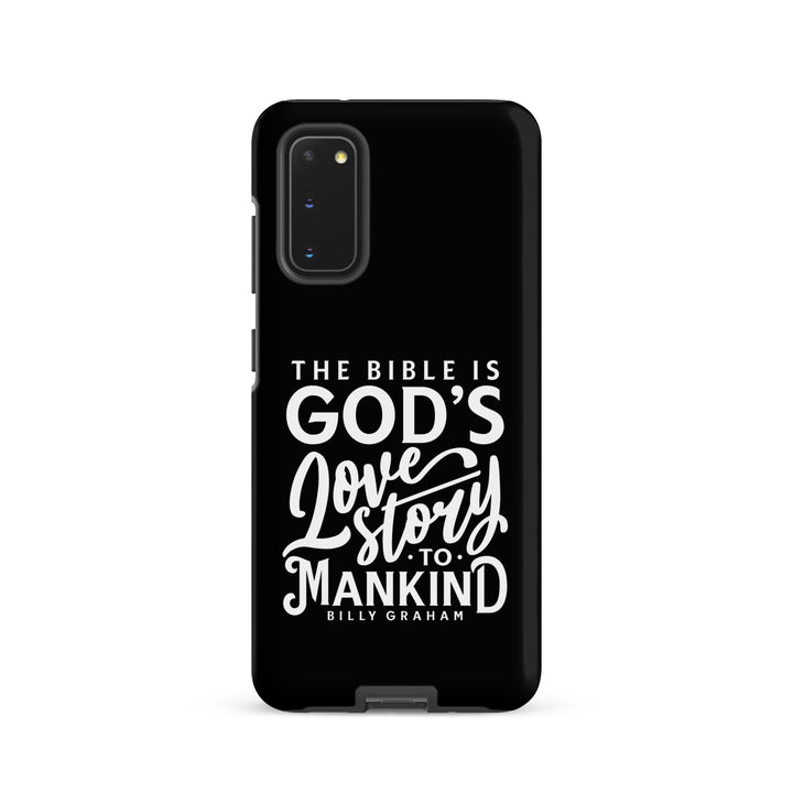 Christian Phone Case God's Love Story Black for Samsung® Samsung® Phone Cases Matte Samsung Galaxy S20 