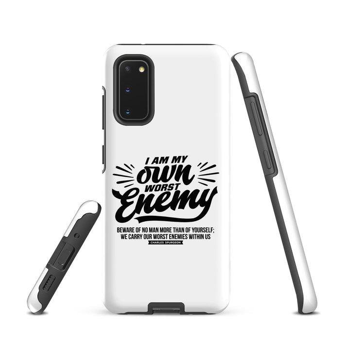 Christian Phone Case Worst Enemy White for Samsung® Samsung® Phone Cases   