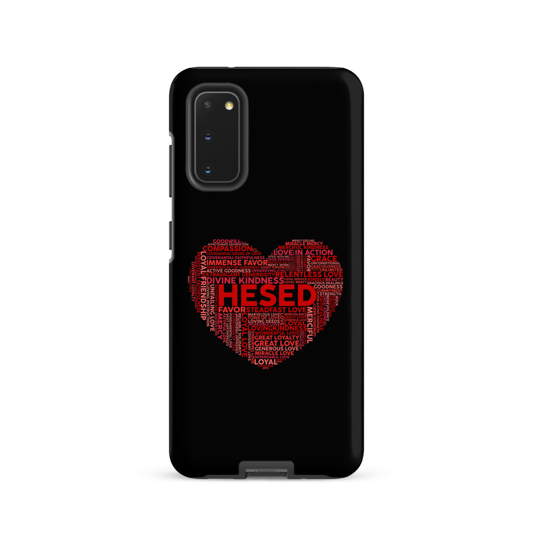 Christian Phone Case Hesed Heart Black for Samsung® Samsung® Phone Cases Matte Samsung Galaxy S20 