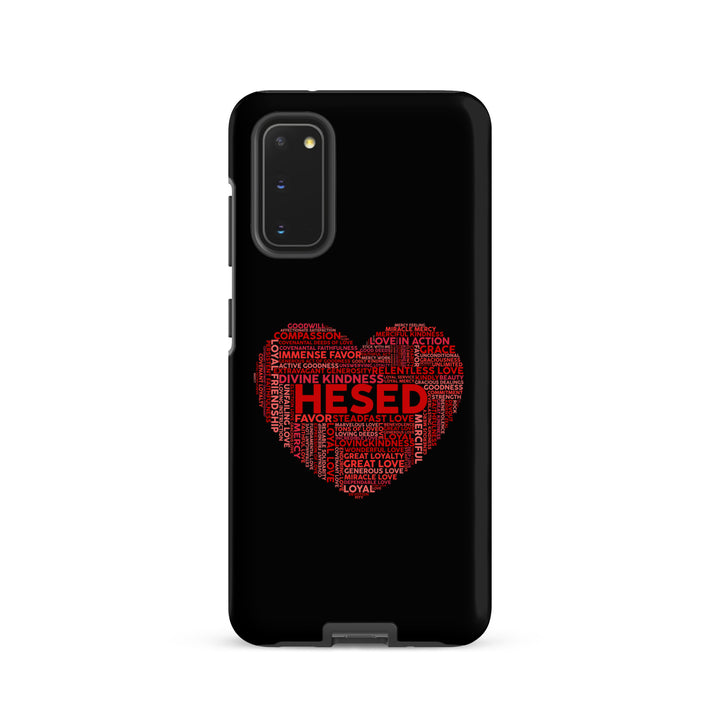 Christian Phone Case Hesed Heart Black for Samsung® Samsung® Phone Cases Matte Samsung Galaxy S20 