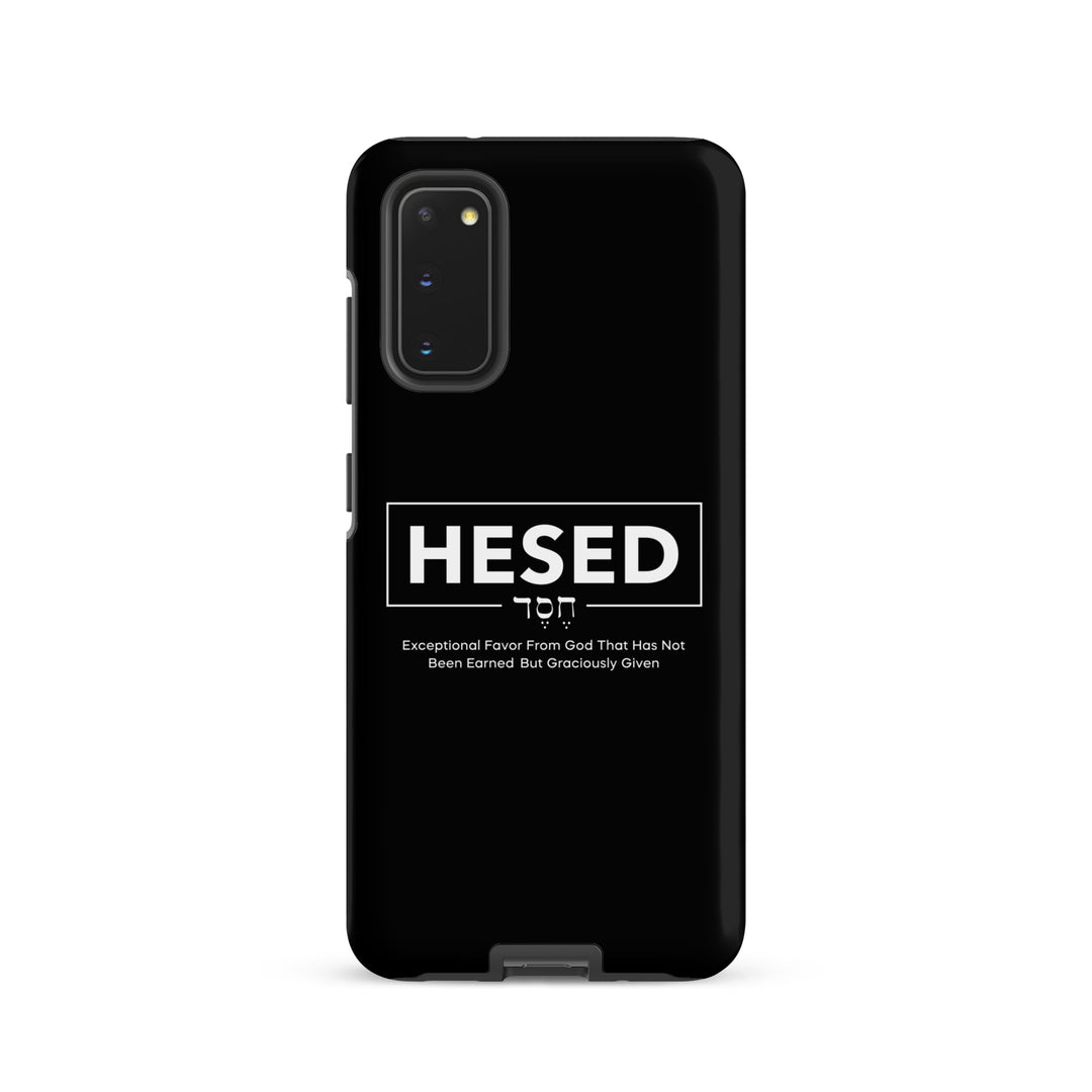 Christian Phone Case Hesed Hebrew Exceptional Favor Black for Samsung® Samsung® Phone Cases   