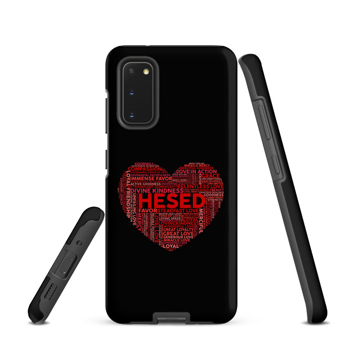 Christian Phone Case Hesed Heart Black for Samsung® Samsung® Phone Cases   