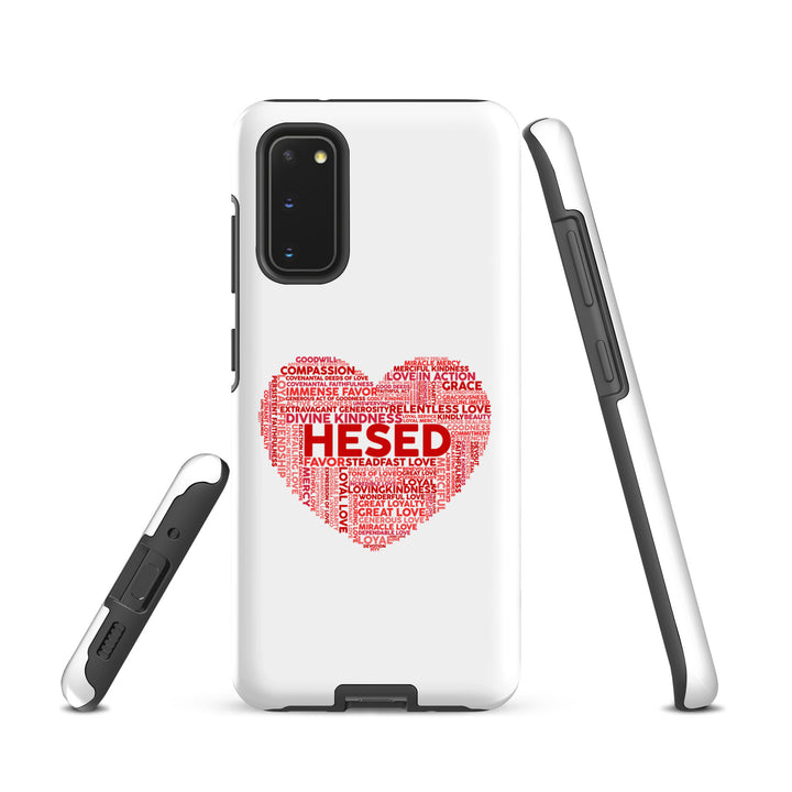 Christian Phone Case Hesed Heart White for Samsung® Samsung® Phone Cases   