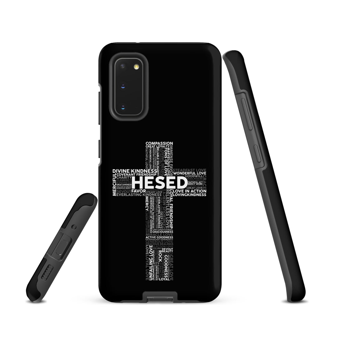 Christian Phone Case Hesed Cross Black for Samsung® Samsung® Phone Cases   