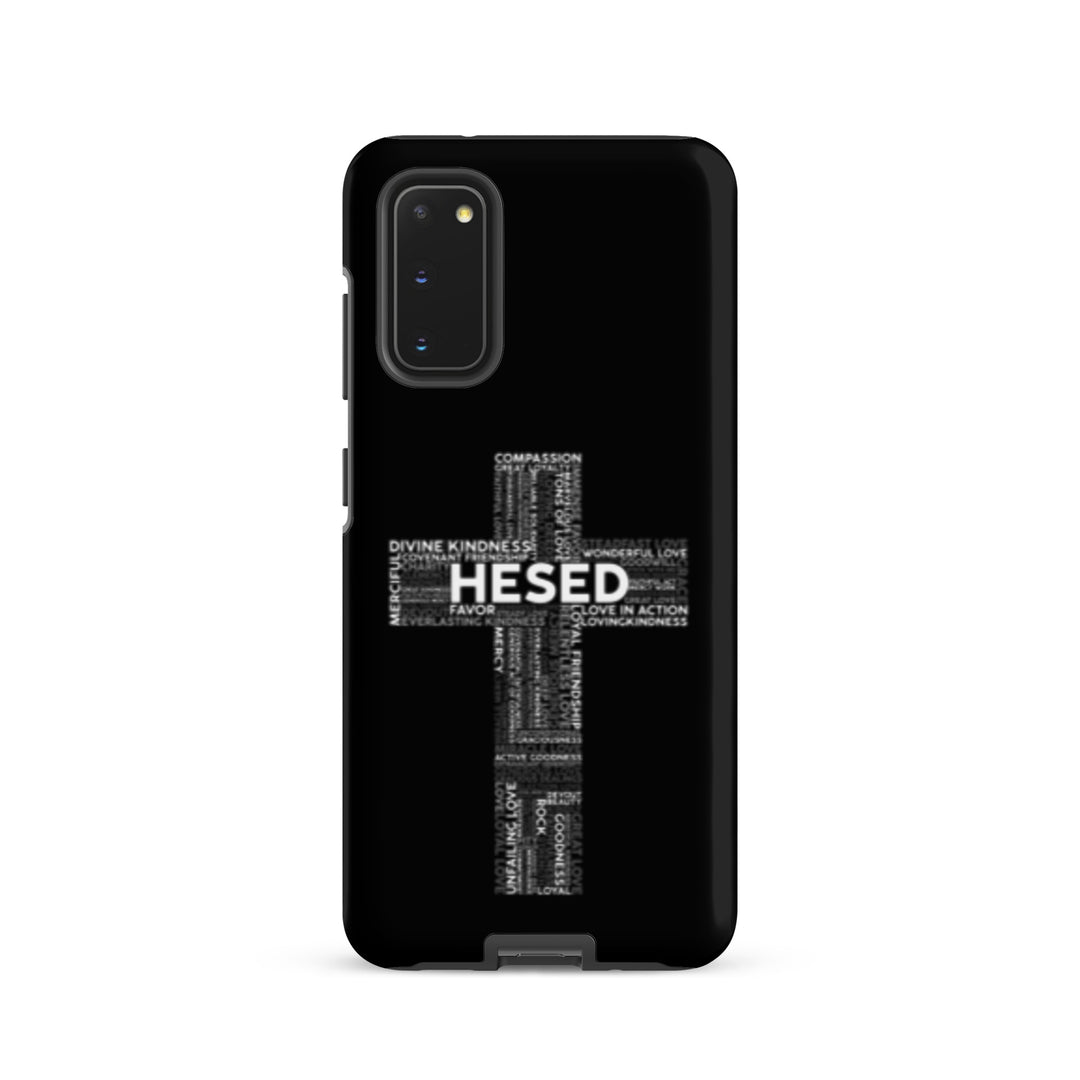 Christian Phone Case Hesed Cross Black for Samsung® Samsung® Phone Cases Matte Samsung Galaxy S20 