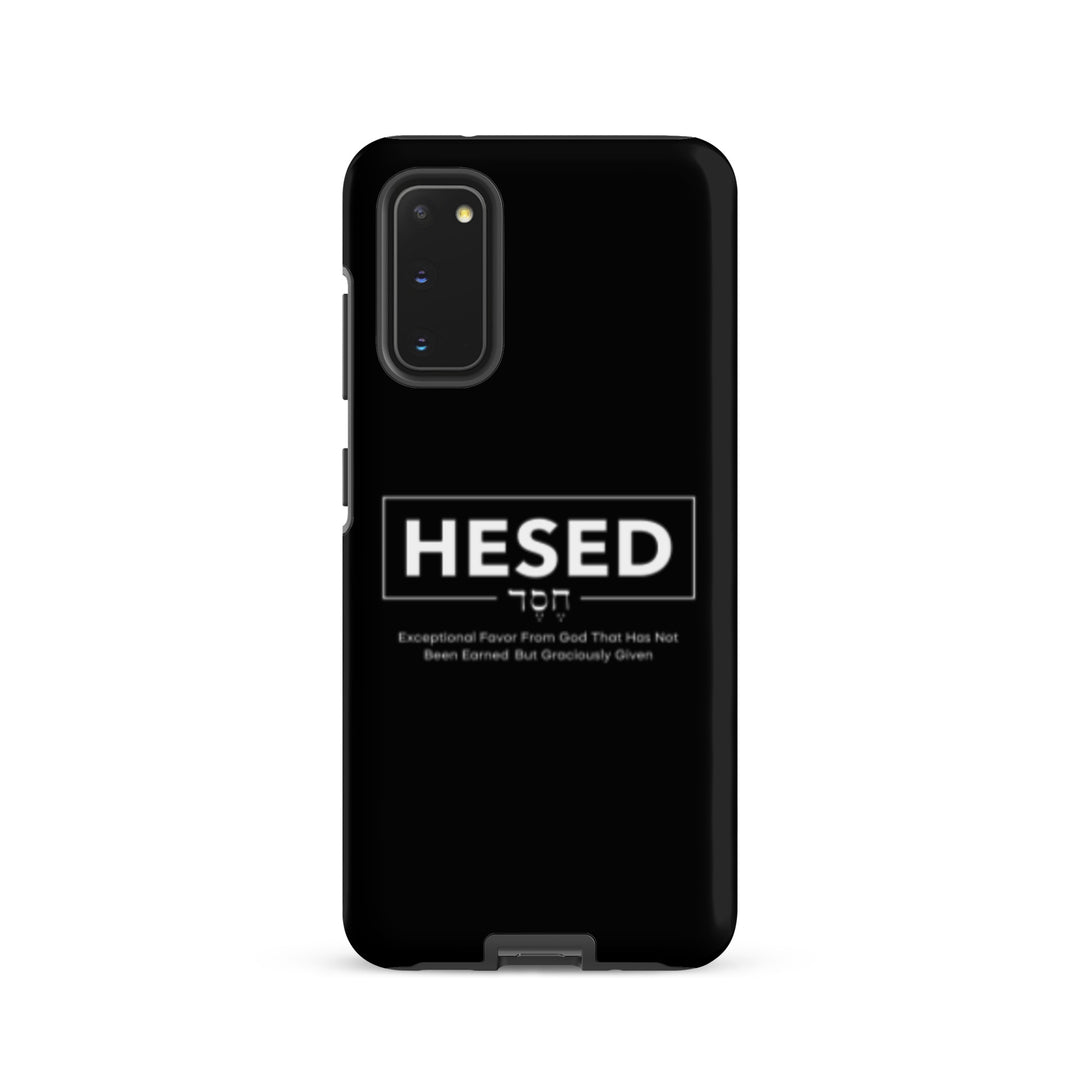 Christian Phone Case Hesed Hebrew Exceptional Favor Black for Samsung® Samsung® Phone Cases Matte Samsung Galaxy S20 