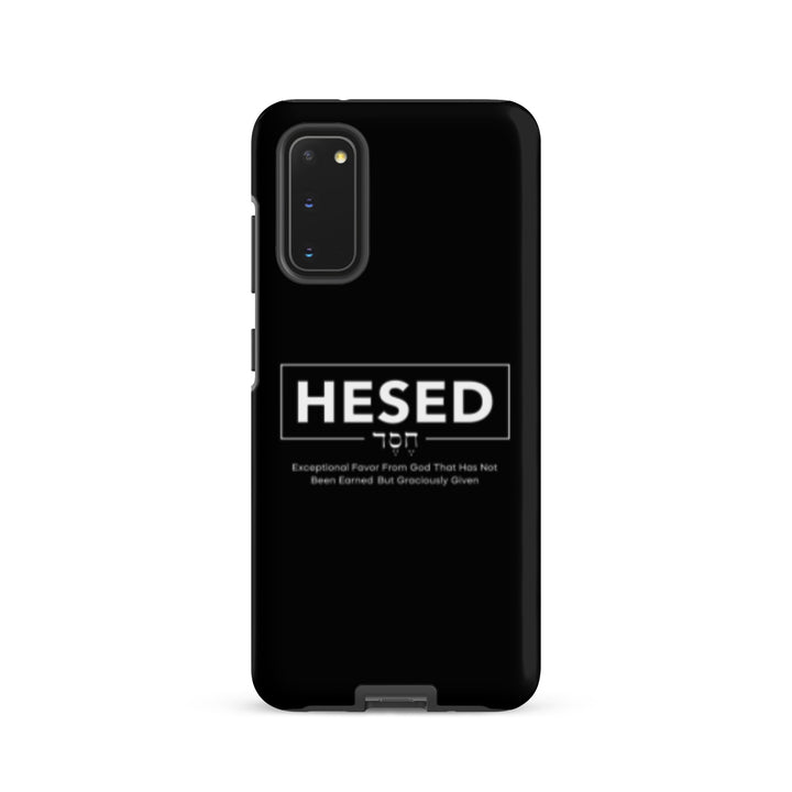 Christian Phone Case Hesed Hebrew Exceptional Favor Black for Samsung® Samsung® Phone Cases Matte Samsung Galaxy S20 