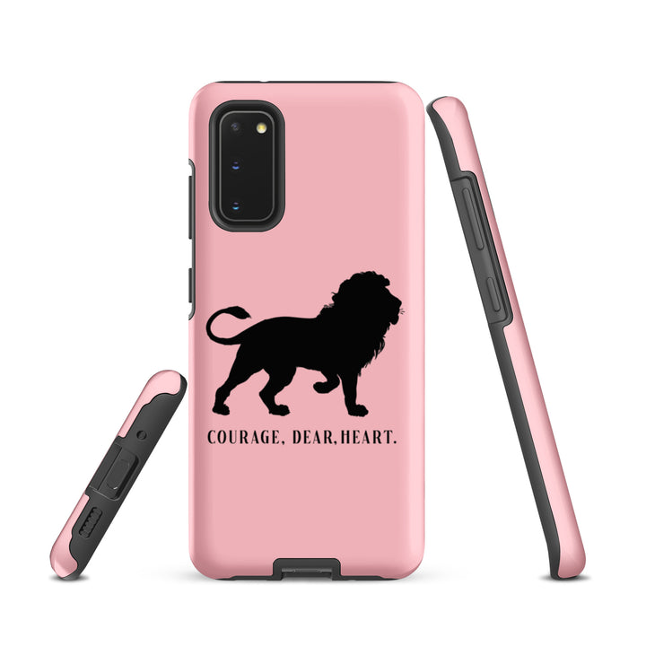 Christian Phone Case Courage Dear Heart Pink for Samsung® Samsung® Phone Cases   