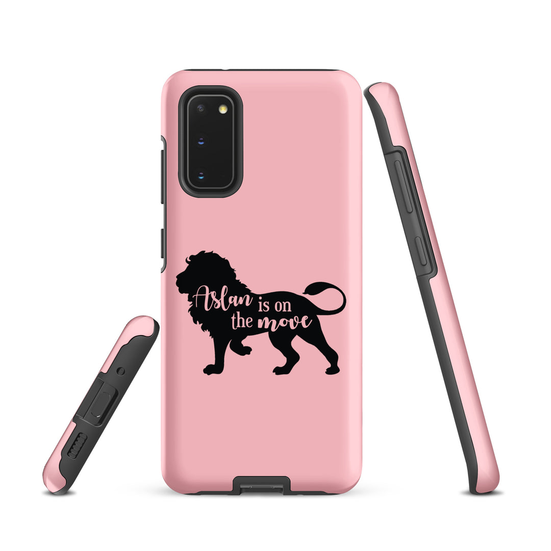 Christian Phone Case Aslan Is On The Move Pink for Samsung® Samsung® Phone Cases   