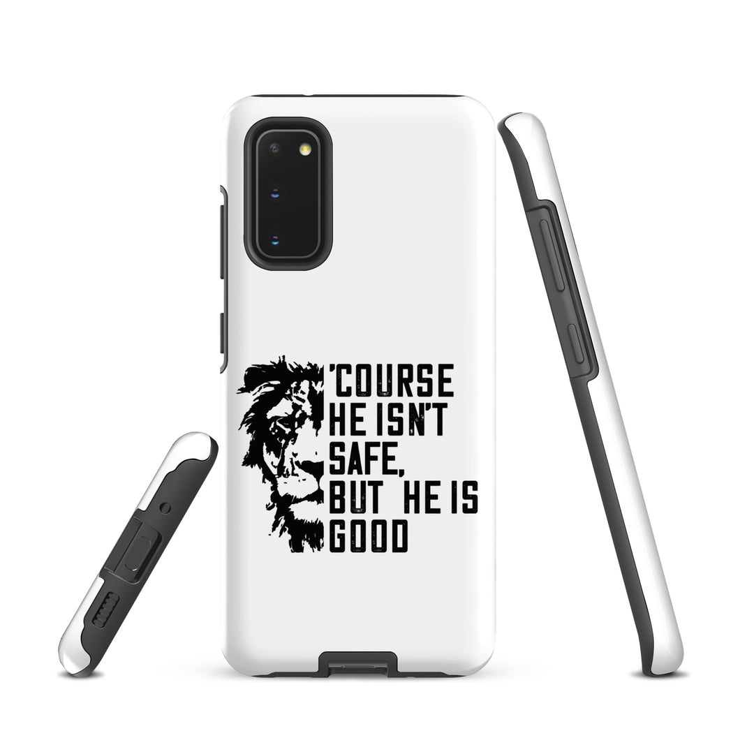 Christian Phone Case 'Course He Isn't Safe White for Samsung® Samsung® Phone Cases   