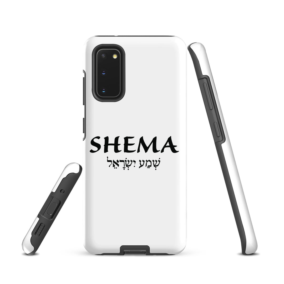 Christian Phone Case Shema Hebrew White for Samsung® Samsung® Phone Cases   