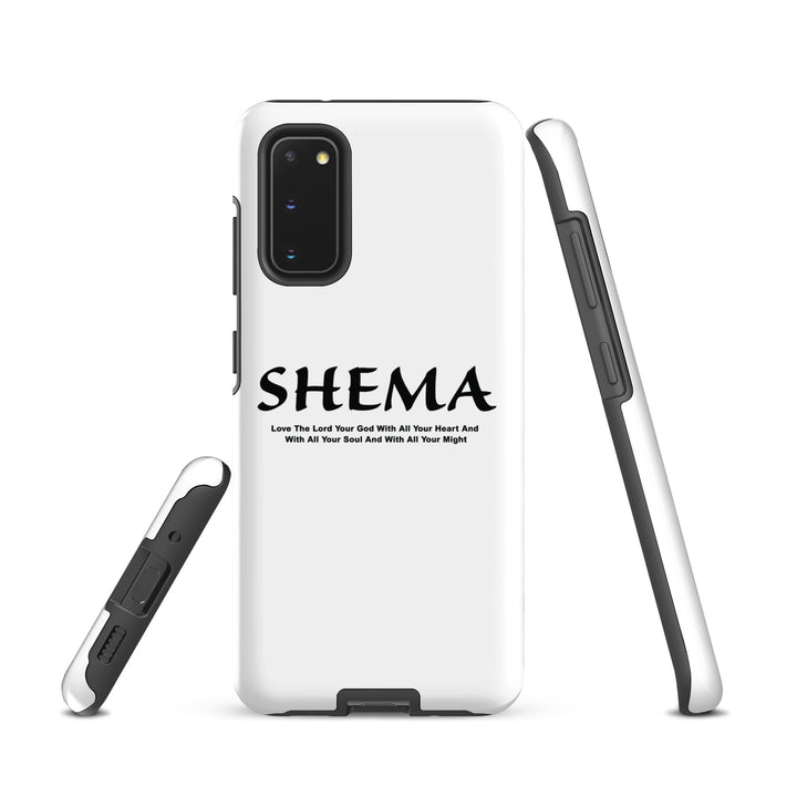 Christian Phone Case Shema Love The Lord White for Samsung® Samsung® Phone Cases   