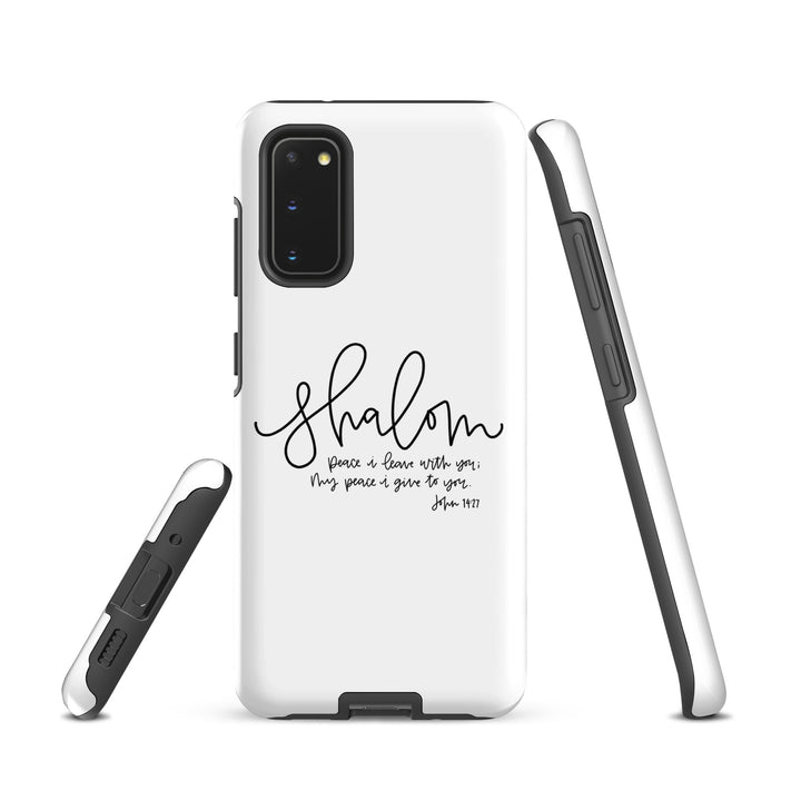 Christian Phone Case Shalom White for Samsung® Samsung® Phone Cases   