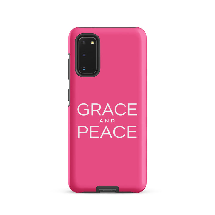 Christian Phone Case Grace and Peace Pink for Samsung® Samsung® Phone Cases Matte Samsung Galaxy S20 