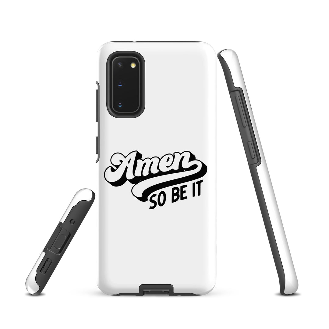 Christian Phone Case Amen So Be It White for Samsung® Samsung® Phone Cases   