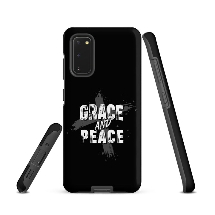 Christian Phone Case Grace and Peace Cross Black for Samsung® Samsung® Phone Cases   