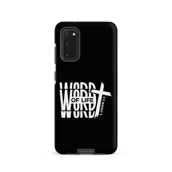 Christian Phone Case Word of Life Cross Black for Samsung® Samsung® Phone Cases Matte Samsung Galaxy S20 