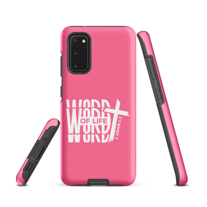 Christian Phone Case Word of Life Cross Pink for Samsung® Samsung® Phone Cases   