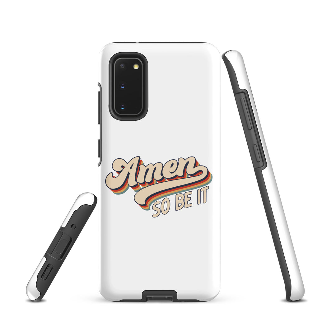 Christian Phone Case Amen So Be It White for Samsung® Samsung® Phone Cases   