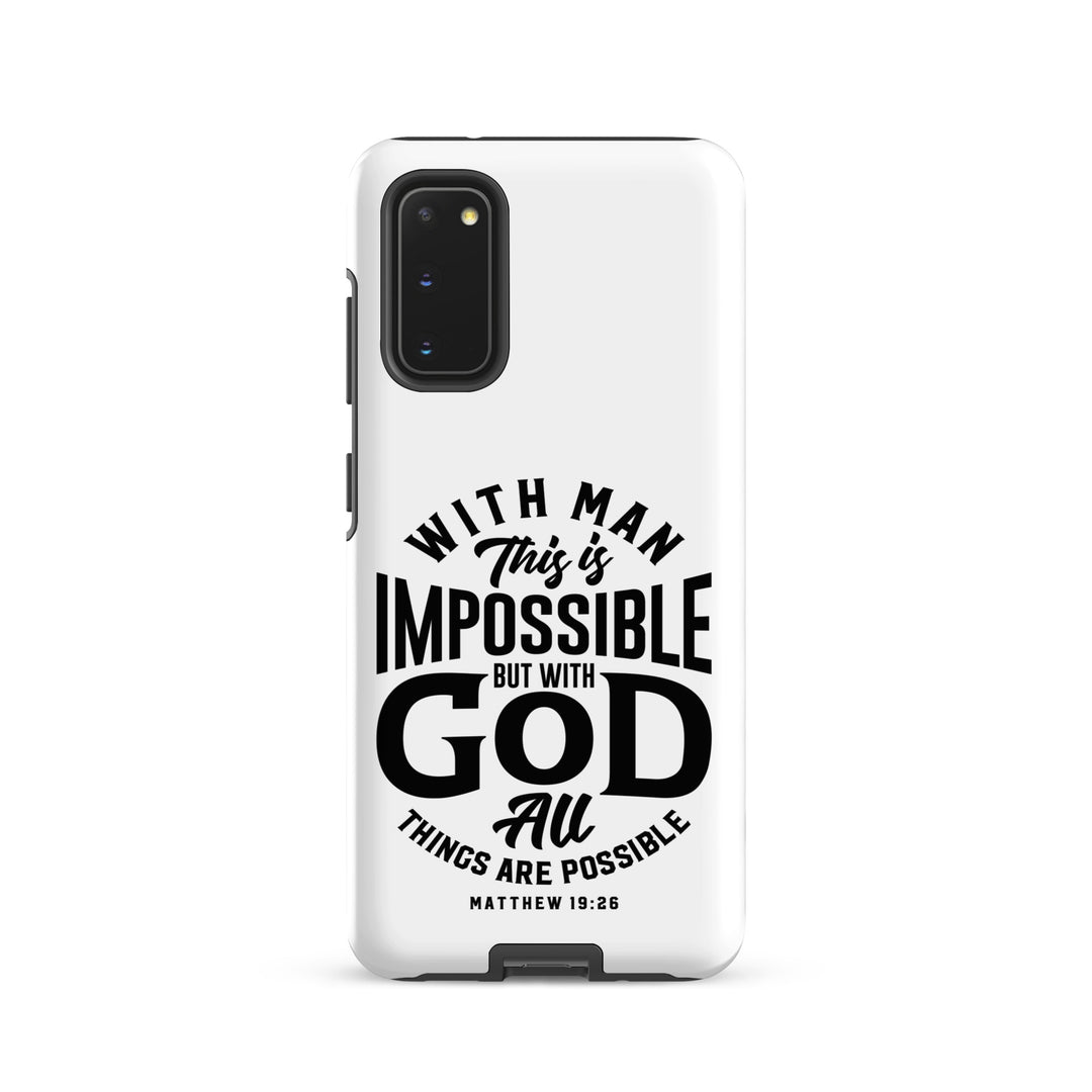 Christian Phone Case All Things Possible White for Samsung® Samsung® Phone Cases Matte Samsung Galaxy S20 