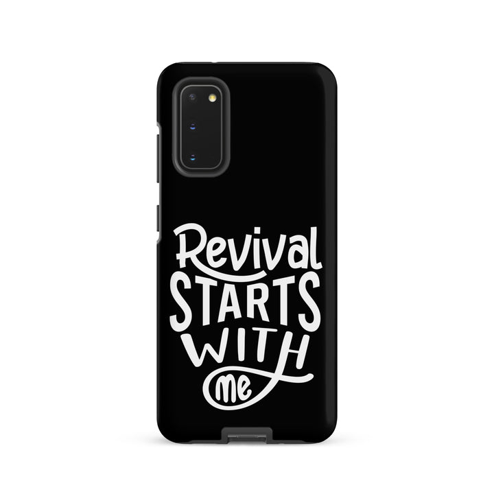 Christian Phone Case Revival Starts With Me Black for Samsung® Samsung® Phone Cases Matte Samsung Galaxy S20 