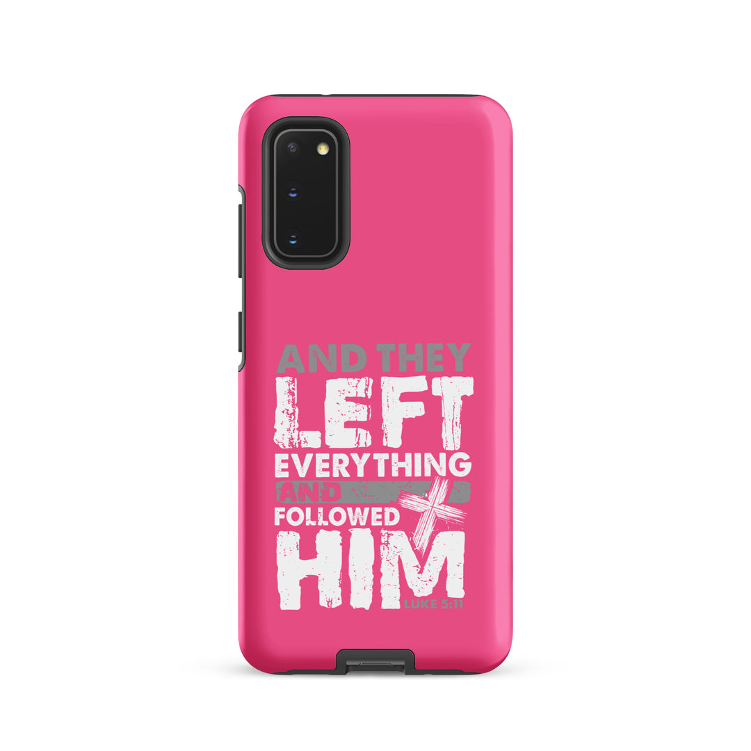 Christian Phone Case Left Everything Cross Pink for Samsung® Samsung® Phone Cases Matte Samsung Galaxy S20 