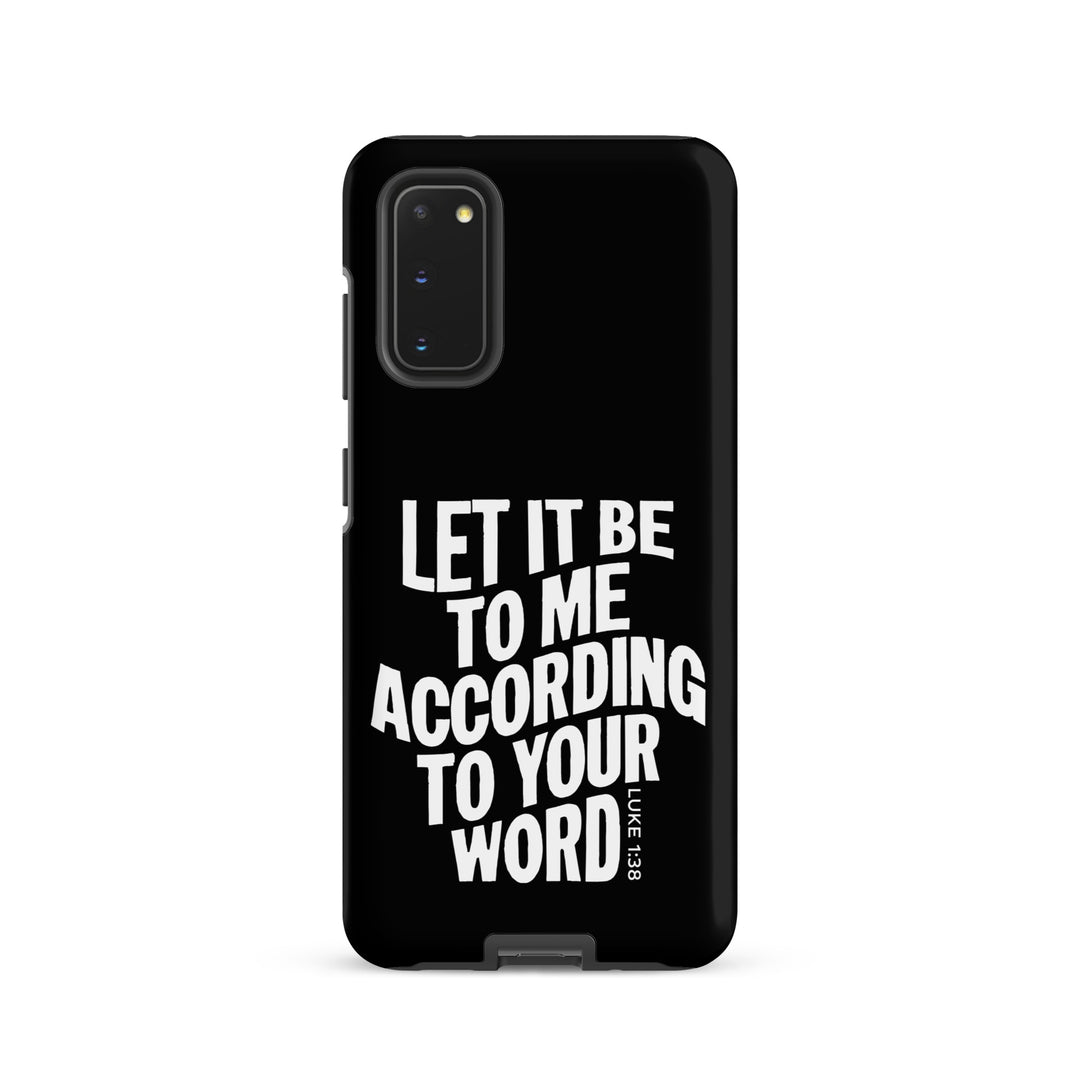 Christian Phone Case According To Your Word Black for Samsung® Samsung® Phone Cases Matte Samsung Galaxy S20 