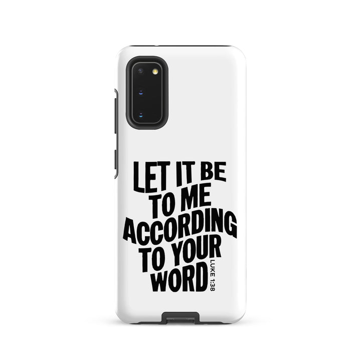 Christian Phone Case According To Your Word White for Samsung® Samsung® Phone Cases Matte Samsung Galaxy S20 