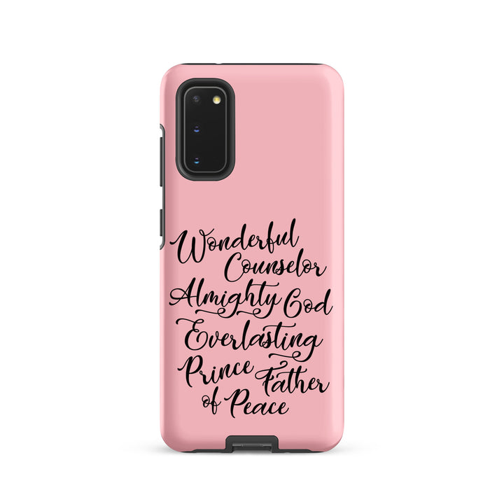 Christian Phone Case Wonderful Counselor Pink for Samsung® Samsung® Phone Cases Matte Samsung Galaxy S20 