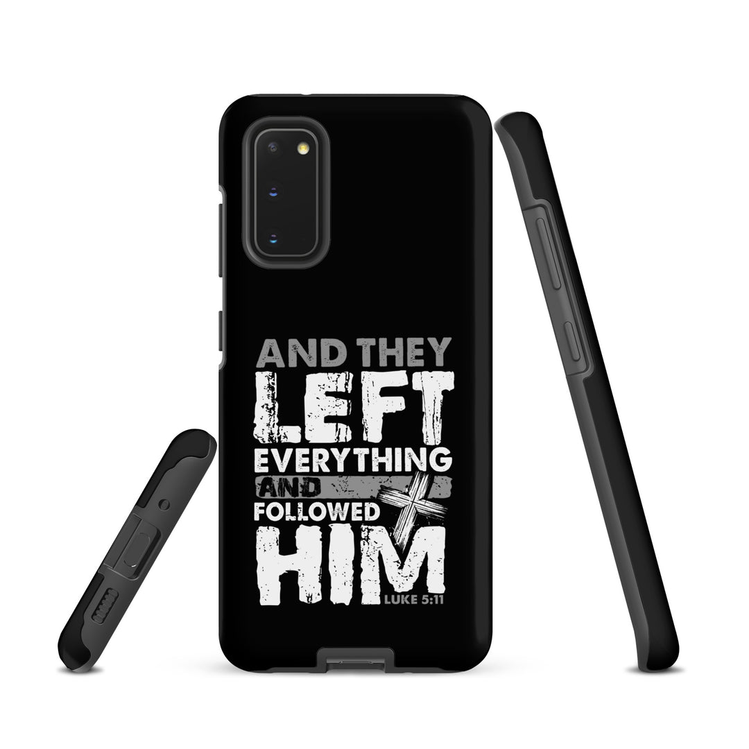 Christian Phone Case Left Everything Cross Black for Samsung® Samsung® Phone Cases   