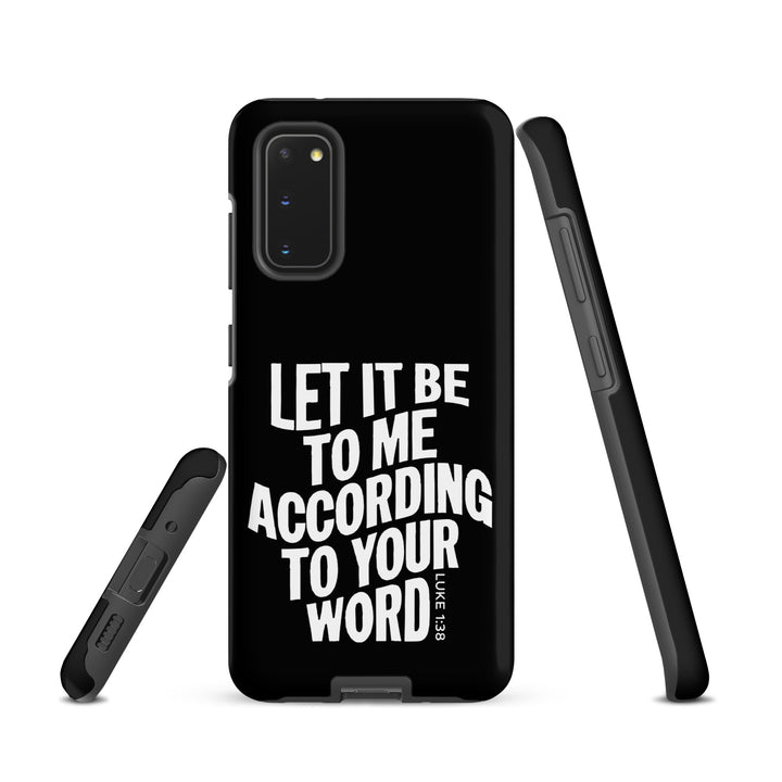 Christian Phone Case According To Your Word Black for Samsung® Samsung® Phone Cases   