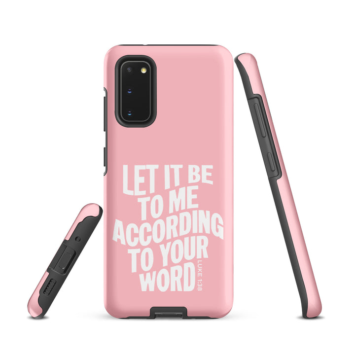 Christian Phone Case According To Your Word Pink for Samsung® Samsung® Phone Cases   