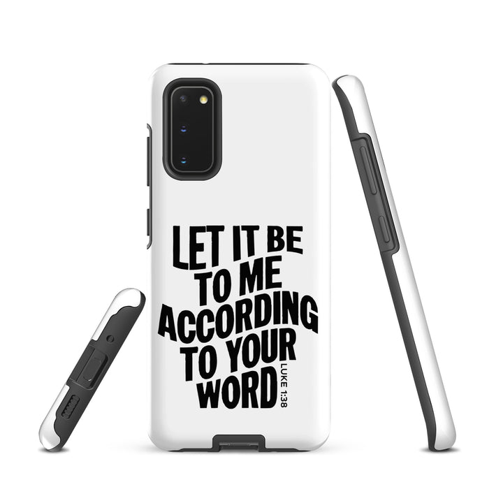 Christian Phone Case According To Your Word White for Samsung® Samsung® Phone Cases   