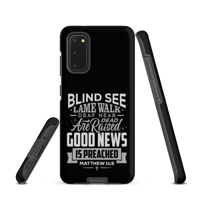 Christian Phone Case Go and Tell John Black for Samsung® Samsung® Phone Cases   