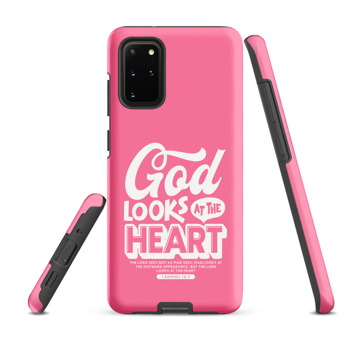 Christian Phone Case God Looks At Heart  for Samsung® Samsung® Phone Cases   