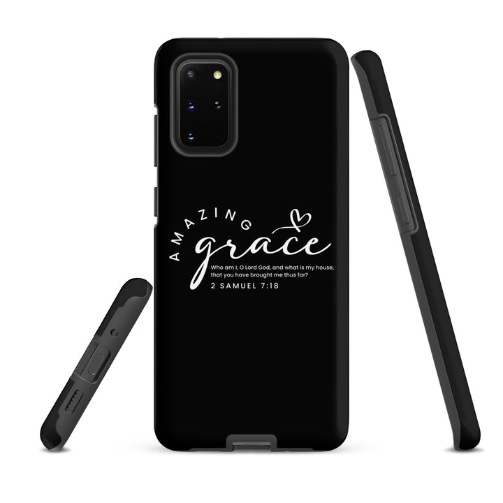 Christian Phone Case Amazing Grace Heart Black for Samsung® Samsung® Phone Cases   