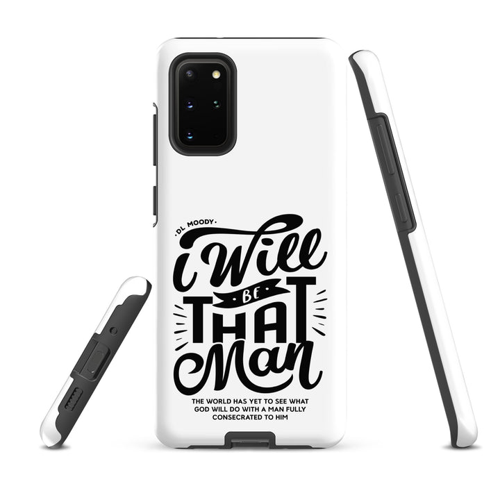 Christian Phone Case I Will Be That Man White for Samsung® Samsung® Phone Cases   