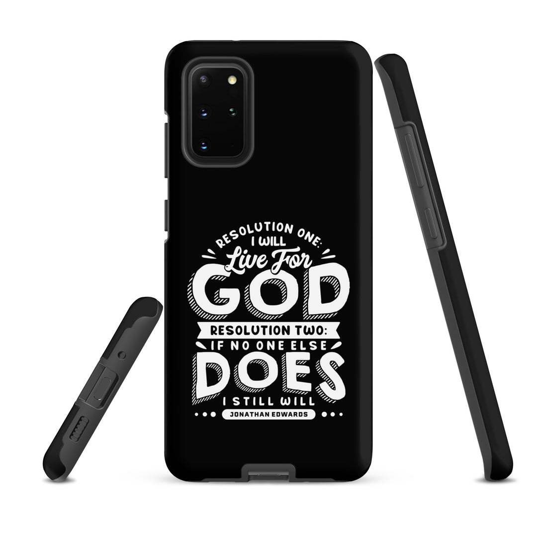 Christian Phone Case Live For God Black for Samsung® Samsung® Phone Cases   