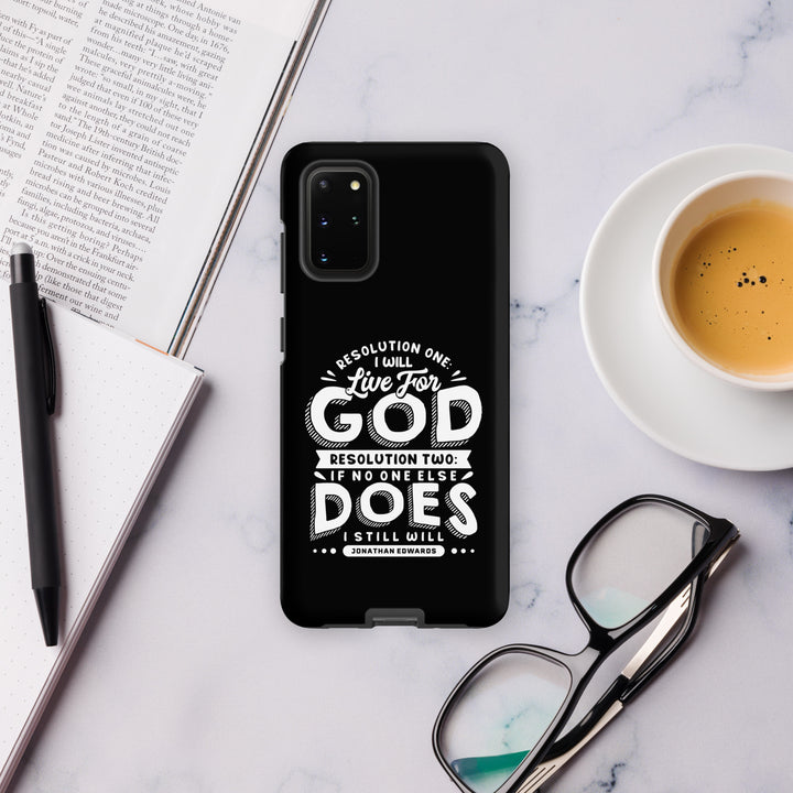 Christian Phone Case Live For God Black for Samsung® Samsung® Phone Cases   