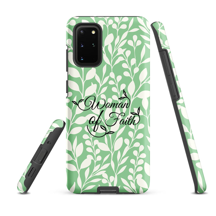 Christian Phone Case Woman of Faith Green for Samsung® Samsung® Phone Cases   