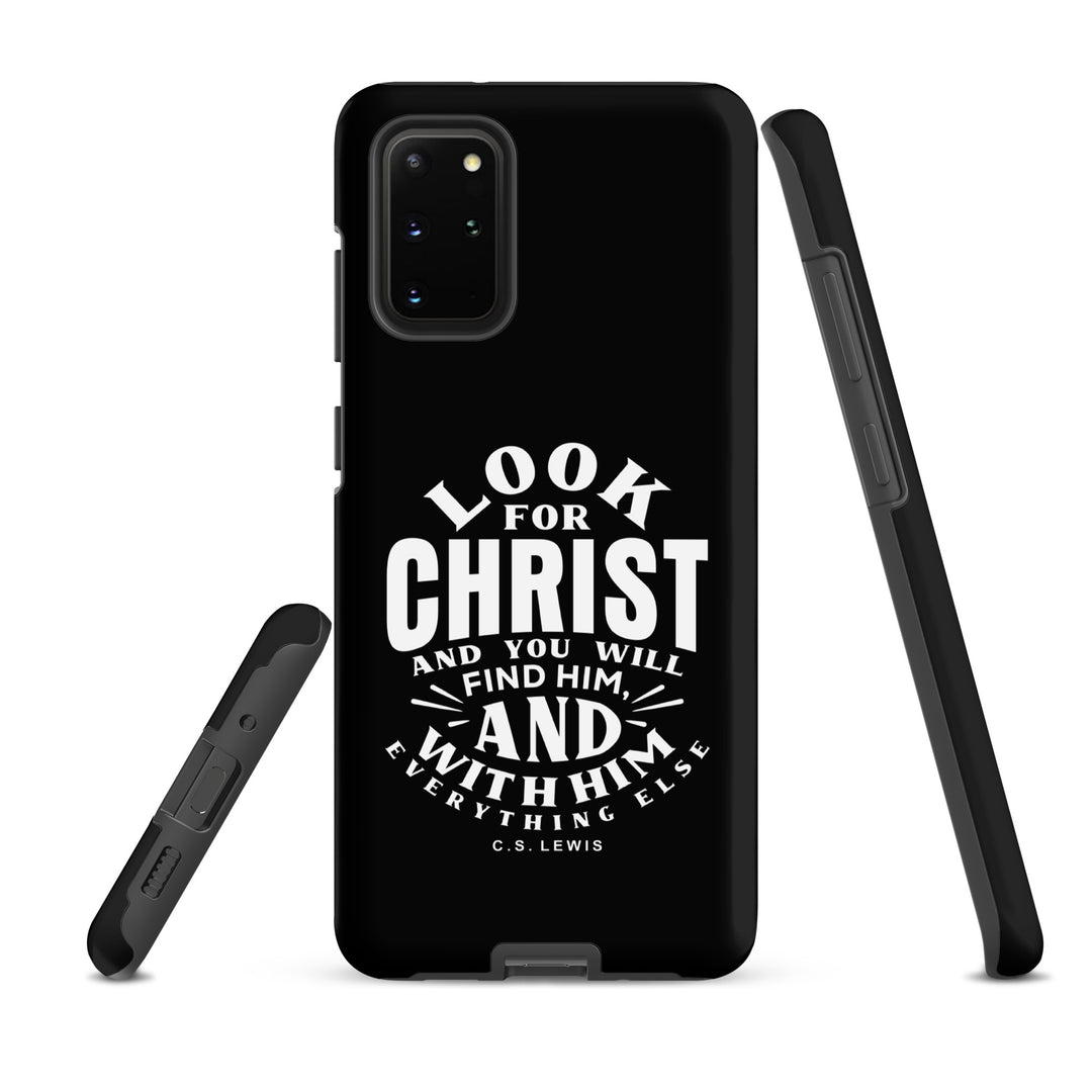 Christian Phone Case Look For Christ Black for Samsung® Samsung® Phone Cases   