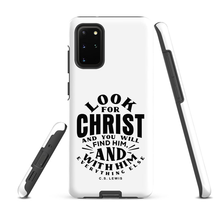 Christian Phone Case Look For Christ White for Samsung® Samsung® Phone Cases   