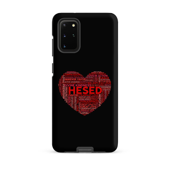 Christian Phone Case Hesed Heart Black for Samsung® Samsung® Phone Cases Matte Samsung Galaxy S20 Plus 