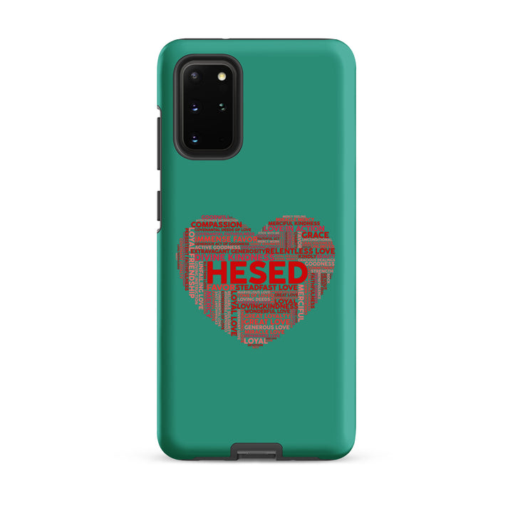 Christian Phone Case Hesed Heart Teal for Samsung® Samsung® Phone Cases Matte Samsung Galaxy S20 Plus 