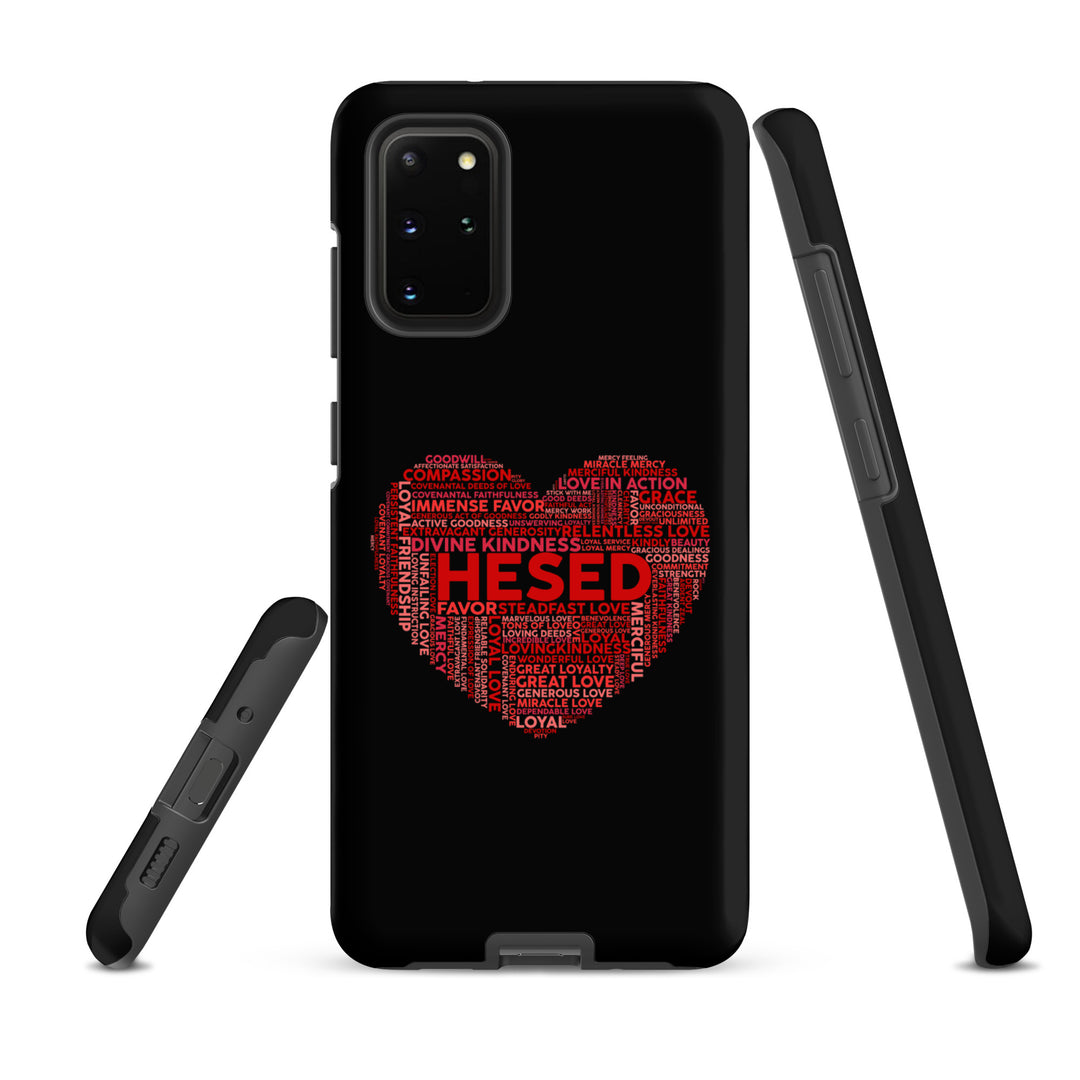 Christian Phone Case Hesed Heart Black for Samsung® Samsung® Phone Cases   