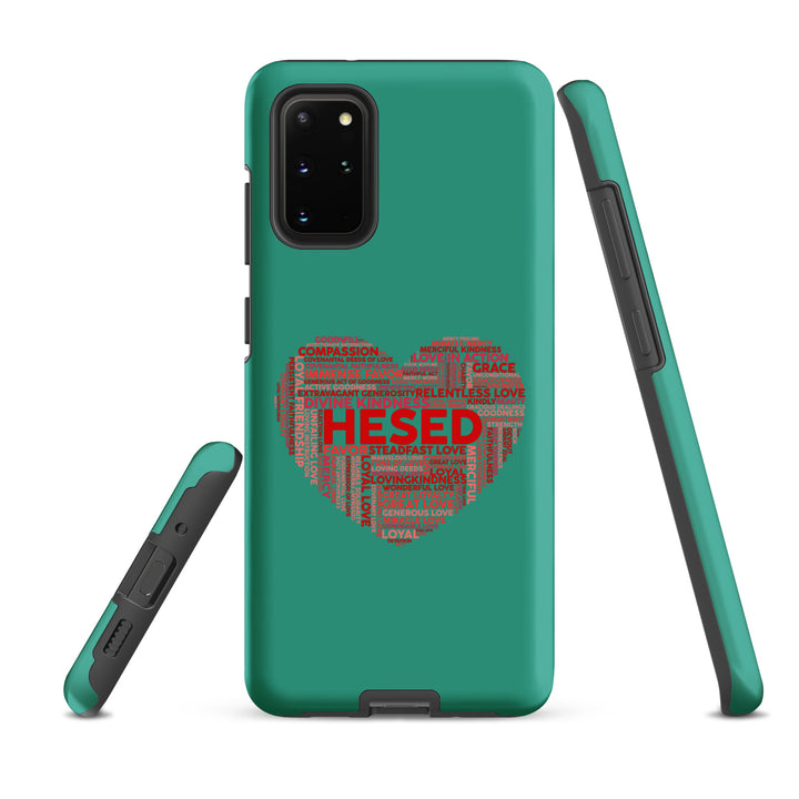 Christian Phone Case Hesed Heart Teal for Samsung® Samsung® Phone Cases   