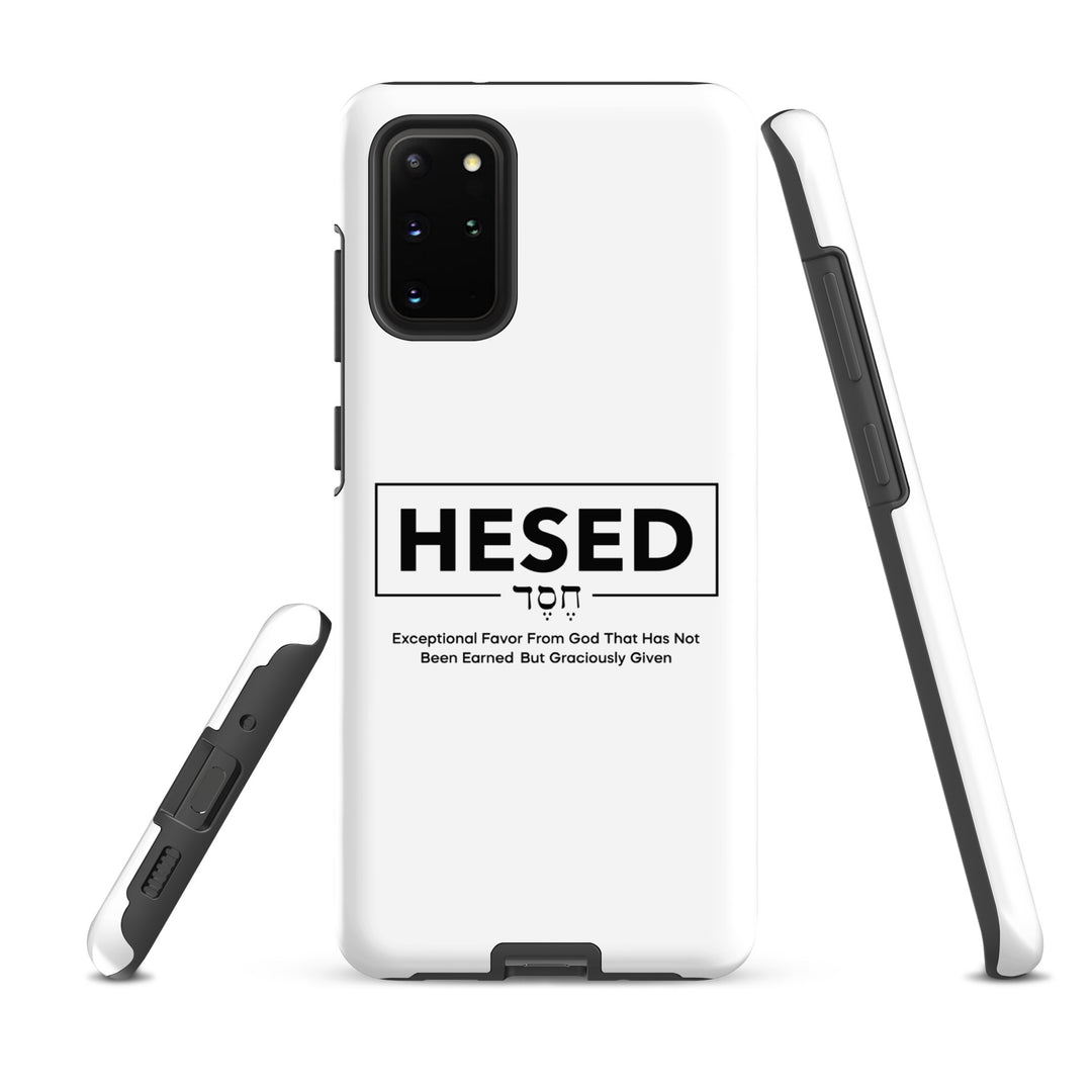 Christian Phone Case Hesed Hebrew Exceptional Favor White for Samsung® Samsung® Phone Cases   