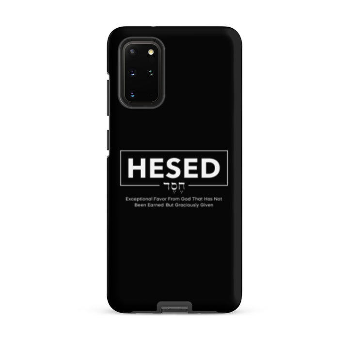 Christian Phone Case Hesed Hebrew Exceptional Favor Black for Samsung® Samsung® Phone Cases Matte Samsung Galaxy S20 Plus 