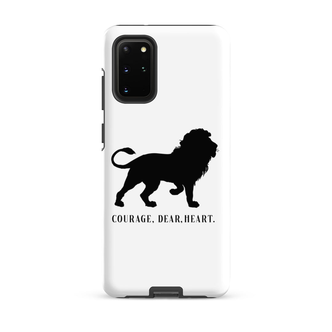 Christian Phone Case Courage Dear Heart White for Samsung® Samsung® Phone Cases Matte Samsung Galaxy S20 Plus 