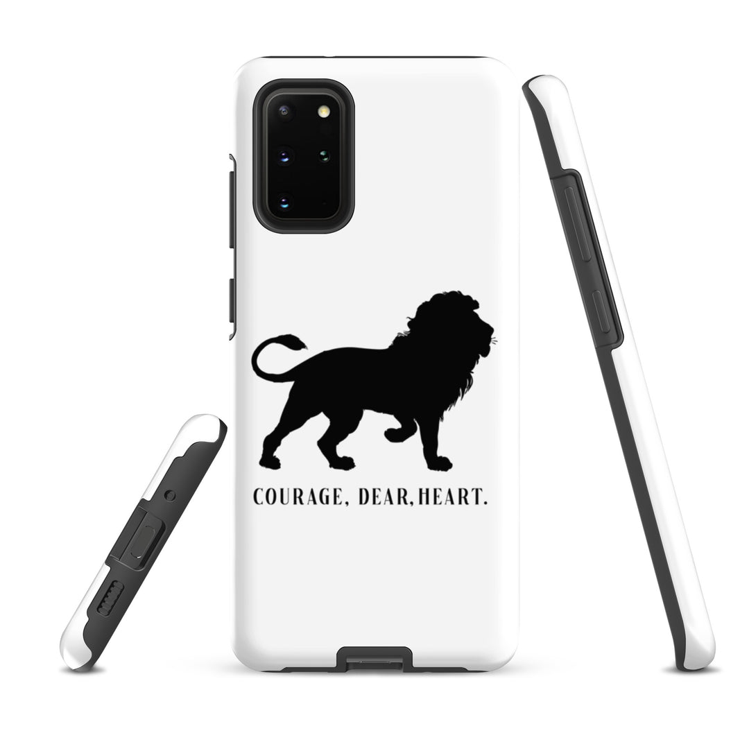 Christian Phone Case Courage Dear Heart White for Samsung® Samsung® Phone Cases   